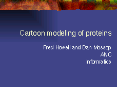 Cartoon modeling of protein interactions